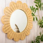 Natural Rattan Decorative Wall Mirror (Style 5)