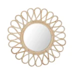 Natural Rattan Decorative Wall Mirror (Style 2)