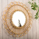 Natural Rattan Decorative Wall Mirror (Style 3)