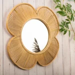 Natural Rattan Decorative Wall Mirror (Style 4)