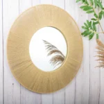 Handwoven Jute Rope Decorative Wall Mirror - Image 2