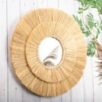 Moonj Grass Decorative Wall Mirror - Image 2