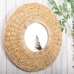 Natural Seagrass Wall Mirror (Style 2) - Image 2