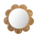 Natural Raffia Decorative Wall Mirror (Style 2) - Image 3