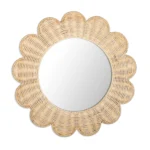 Natural Rattan Decorative Wall Mirror (Style 5) - Image 3
