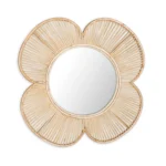 Natural Rattan Decorative Wall Mirror (Style 4) - Image 3